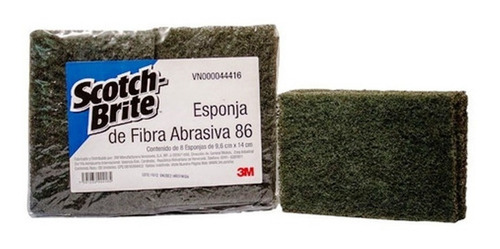 Esponja De Fibra Abrasiva # 86 3m Scoth Brite Industrial