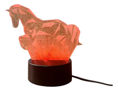 Lampara Con Efecto 3d Con Varios Diseños, 3 Colores De Luz