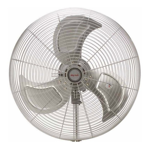 Imagen 2 de 2 de Ventilador de pie Mytek 3325 negro con 3 aspas color plateado de metal, 20" de diámetro 120 V