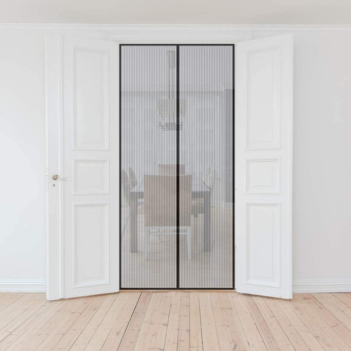 Cortina Mosquitero Magnética 2 Paneles Para Puerta