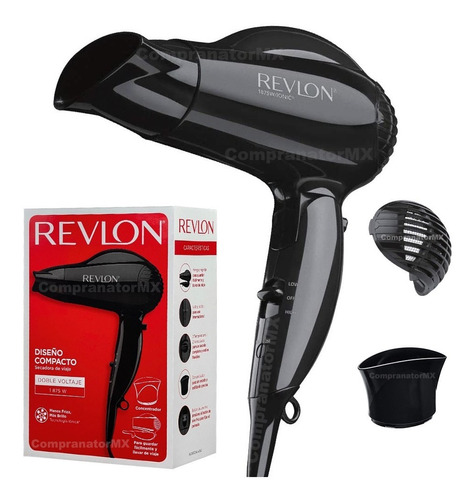 Secadora de cabello Revlon Essentials RVDR5224 negra 125V/250V