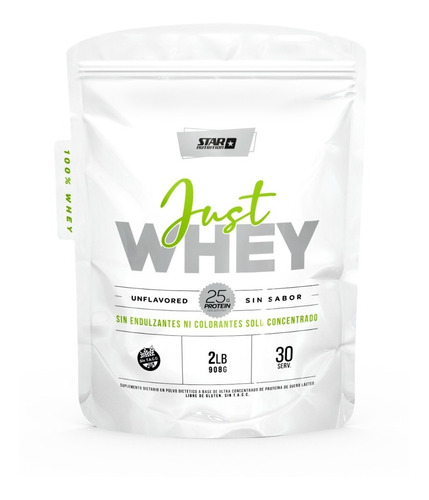 Just Whey Proteína Pura Neutra 2 Lb Sin Tacc Sin Saborizante