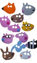 Comprar Cotillon Caretas Peppa Pig Y Amigos Goma Eva Antifaz Peppa