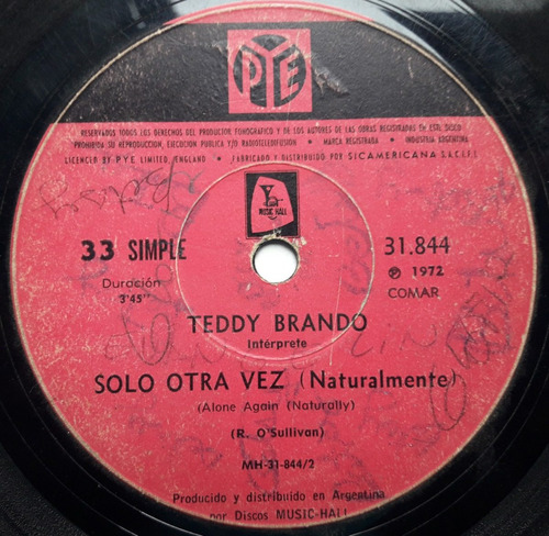 Teddy Brando Solo Otra Vez  Simple Nacional Pvl