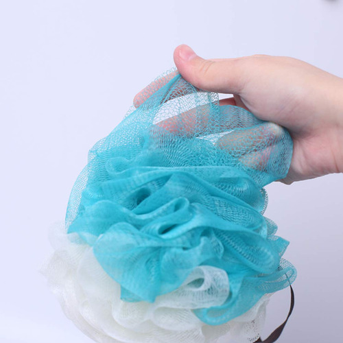 Lissomplume Bath Shower Sponge Loofah Mesh Pouf Brush Ball E