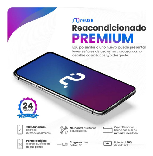 Apple Iphone 14 Plus 128gbmorado Reacondicionado Morado (Reacondicionado)