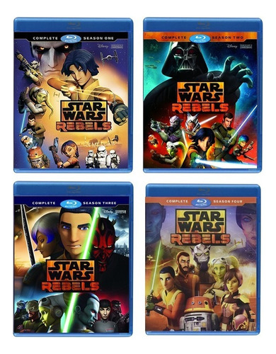 Star Wars Rebels Paquete Temporada 1 2 3 4 Blu-ray
