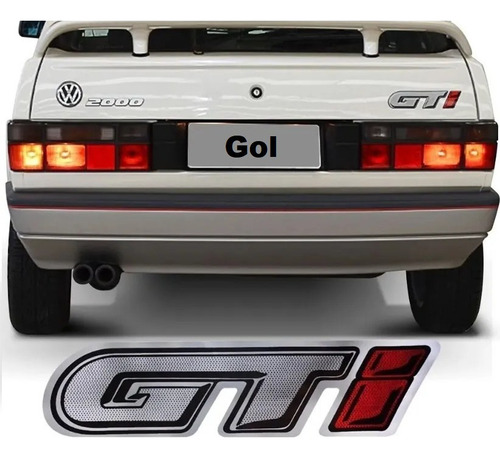 Adesivo Gti Tampa Traseira Gol 91/94 Quadrado