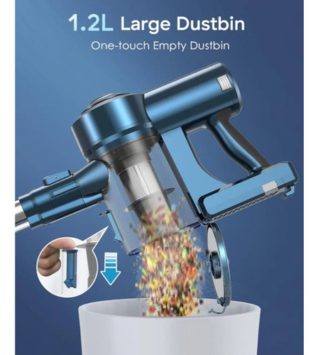 Eureka Aspiradora Rapidclean Inalámbric Led Motor Digit 3in1