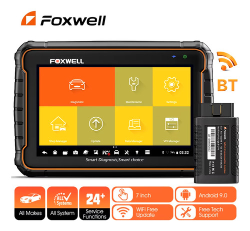 Foxwell Scanners Gt60 Multimarcas Autos Profesional Tactil