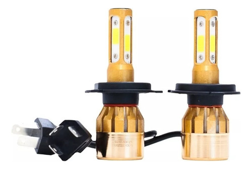 Led Cree S6 4d H4 Alta Y Baja 56.000 Lms 4 Caras Led + 2 T10