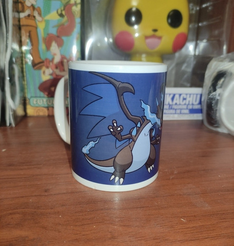 Taza Pokémon Mega Charizard X Nueva