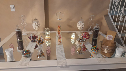 Alquiler Servicio Candy Bar. Vajilla Premium, Dulces Y Deco