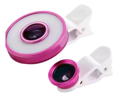 Lente Ojo Pez Led 6 En 1 Universal Ios Telefono Macro Wide