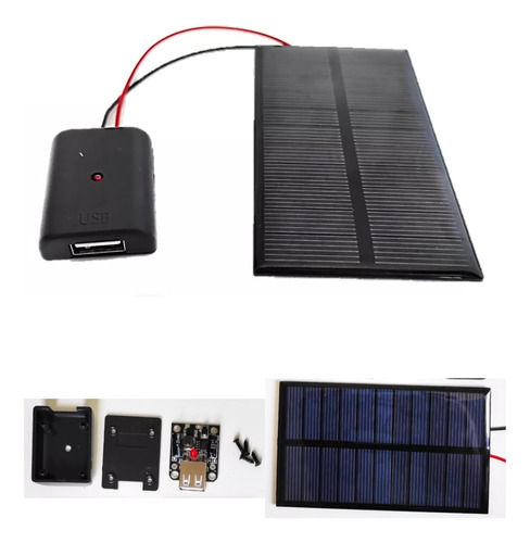 Kit Generador Energia Solar Cargador Celular Usb 5v Celda