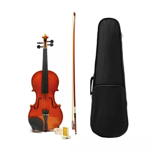 Violin Estudio Estuche Arco Resina Afinador Varias Medidas