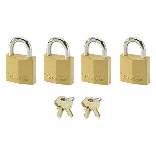 Master Lock 120eurqnop 4 Candados Con Llaves Iguales Paquete