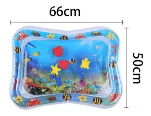 Imagen 3 de 9 de Alfombra De Agua Inflable Sensorial Para Bebe Cojin