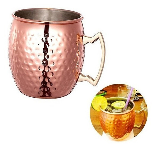 Imagen 5 de 6 de Taza Mug Bañado En Cobre Mug Moscow Mule