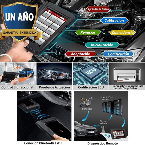 Imagen 4 de 8 de Escaner Automotriz Launch X431 V Funciones Avanzada Ecu