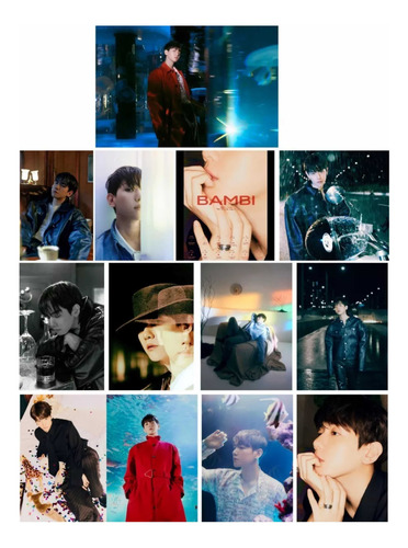 Juego 13 Posters Exo Baekhyun Bambi 2 Versiones Kpop 28 Cms