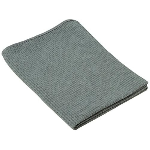 Toalla De Secado De Microfibra Gris Mic_781_01 Waffle W...