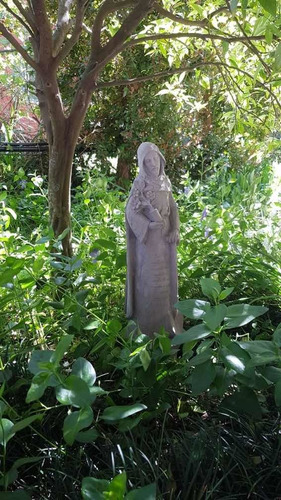 Estatua San Fiacre, Santo De Los Jardines, 60 Cm Cemento