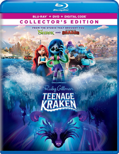 Blu Ray Ruby Gillman Teenage Kraken Dvd Original Disney 
