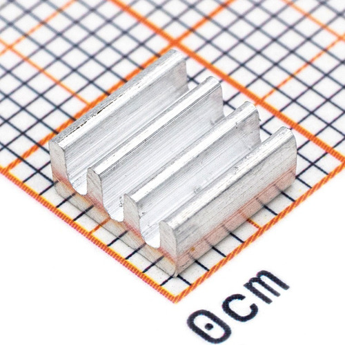5 Pzas Disipador De Calor Cuadrados 7x7x2mm