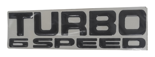 Emblema Turbo 6 Speed Negro Buses