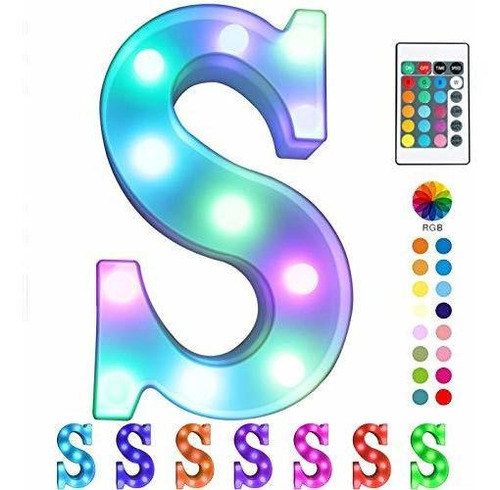 ¿pooqla Luces Led Coloridas Con Letras De Marquesina Con Co