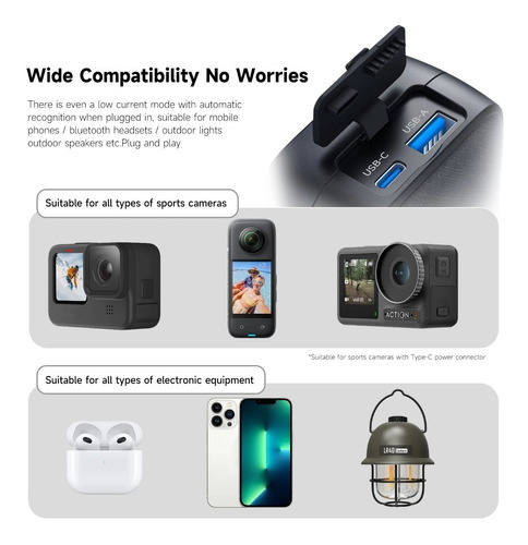 Powerbank Telesin Para Baterias De Gopro