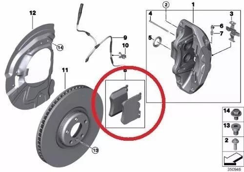 Pastilha Freio Dianteira Bmw X6 M 4.4 V8 2009-2013