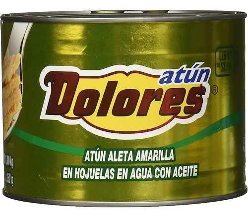 Pack 3 Atún Dolores Aleta Amarilla En Agua Con Aceite 1.88kg