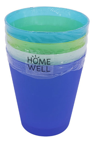 Set 4 Vasos Pp 250ml