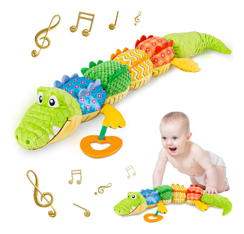 Juguete Musical De Peluche Para Bebés Con Mordedor Y Textura