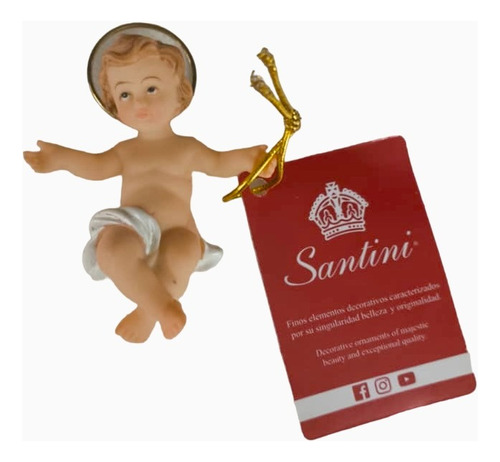 Niño Jesús De Poliresina De 6,5 Cm - Santini