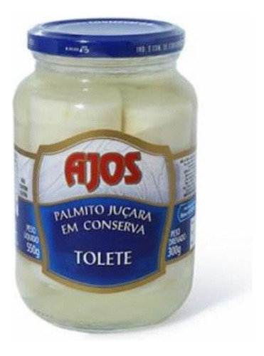 Palmito Pupunha Inteiro Em Vidro Grande 300g