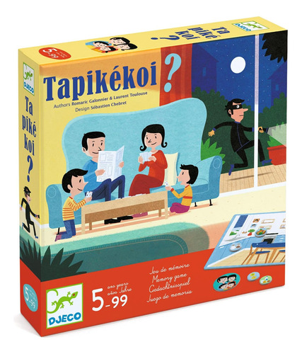 Juego De Mesa De Acción Djeco Tapokekoi, Rojo