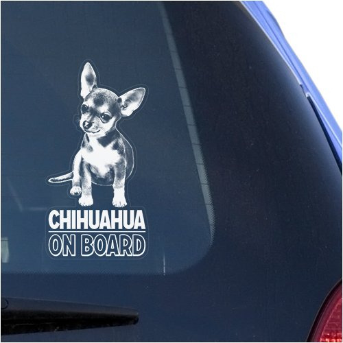 Chihuahua Clear Vinyl Decal Sticker For Window, Chiwawa...