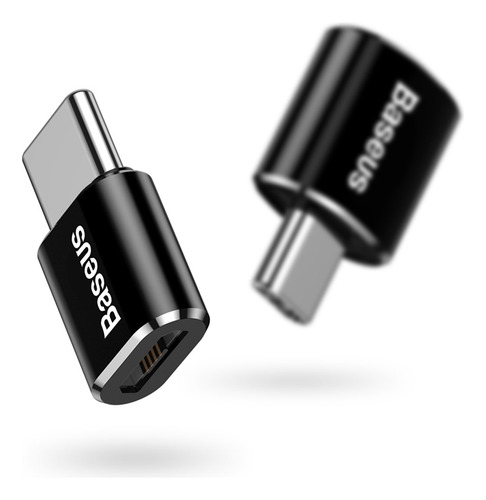 Adaptador Otg Baseus Mini Micro Hembra A Macho Tipo-c 2.4a