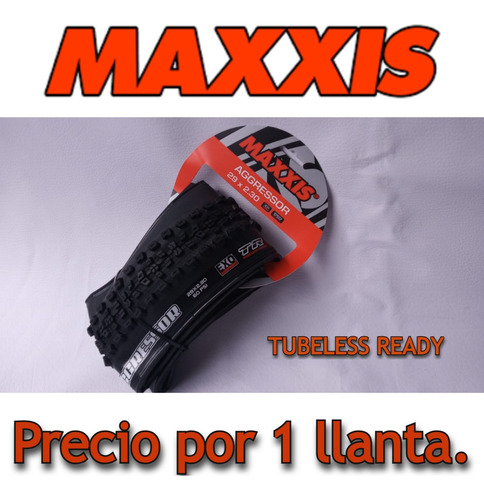 Imagen 1 de 9 de Llanta Maxxis Aggressor / Tubeless Ready / Exo / 29*2.30  