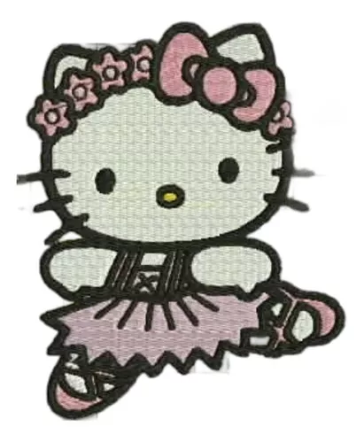 Matriz de Bordado Hello Kitty Praia - Enila Design