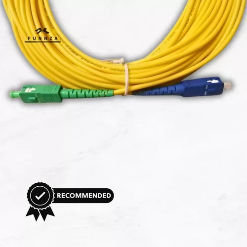 Cable fibra optica 15m Internet APC-SC 3mm