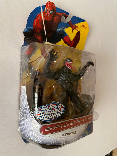 Sam Raimi Movie Venom Super Poseable Spiderman Classics 2007 (Usado)