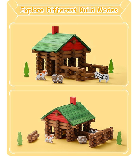 Set De Construcción De Cabañas De Madera Sainsmart Jr. 110 P