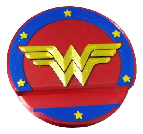 Base Para Apoyar Celular Wonder Woman Impreso En 3d