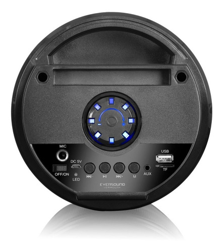 Parlante Eversound Vermouth Ev2001-v Luces Led Bt Micrófono