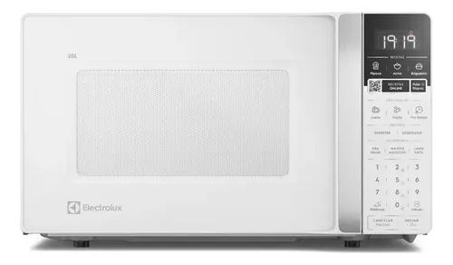 Micro-ondas Electrolux Efficient 20L Branco Função Descongelar e Receitas Pré-Programadas (ME20B)