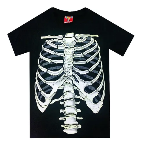 Playera esqueleto niño hot sale